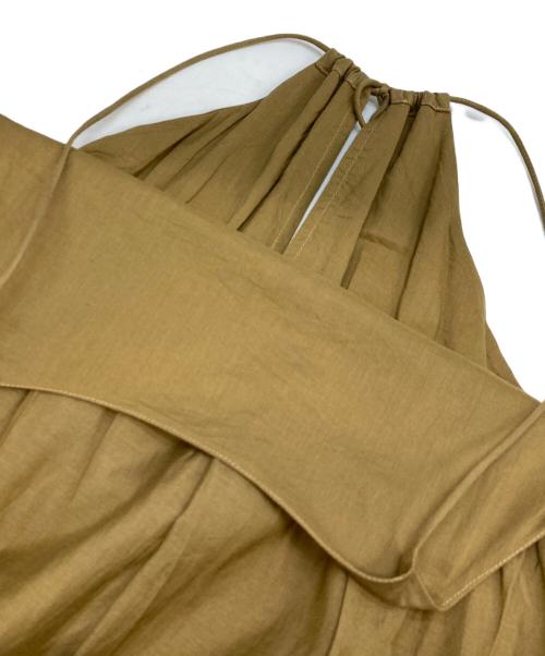 normment（ノーメント）normment (ノーメント) キャミソールワンピース ブラウン サイズ:不明（実寸参照）の古着・服飾アイテム