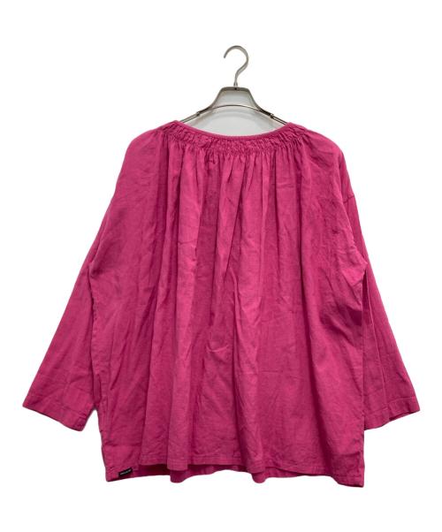 nest Robe（ネストローブ）nest Robe (ネストローブ) 近江晒目メニーギャザースモック ピンク サイズ:FREEの古着・服飾アイテム