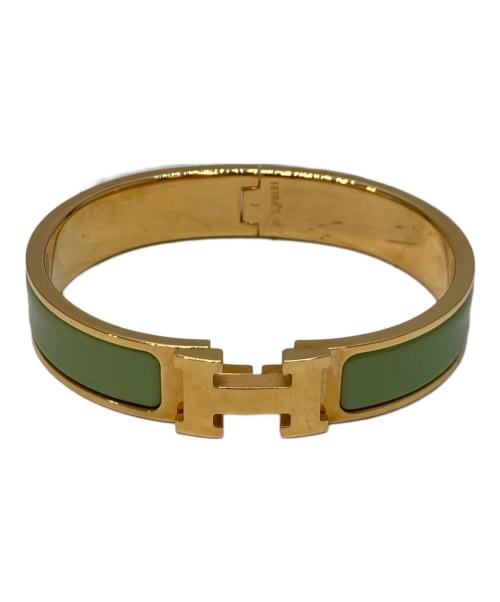 HERMES（エルメス）HERMES (エルメス) クリックH ゴールド×グリーンの古着・服飾アイテム