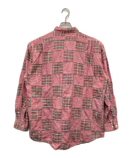 RALPH LAUREN（ラルフローレン）RALPH LAUREN (ラルフローレン) パッチワークシャツ ピンク サイズ:Lの古着・服飾アイテム