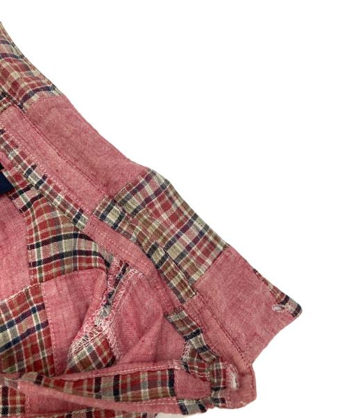 RALPH LAUREN（ラルフローレン）RALPH LAUREN (ラルフローレン) パッチワークシャツ ピンク サイズ:Lの古着・服飾アイテム
