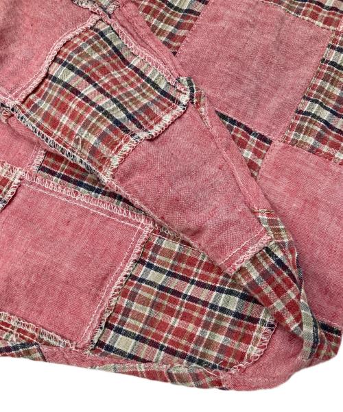 RALPH LAUREN（ラルフローレン）RALPH LAUREN (ラルフローレン) パッチワークシャツ ピンク サイズ:Lの古着・服飾アイテム