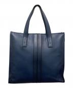 TOD'Sトッズ）の古着「ダブルストライプトートバッグ」｜ネイビー