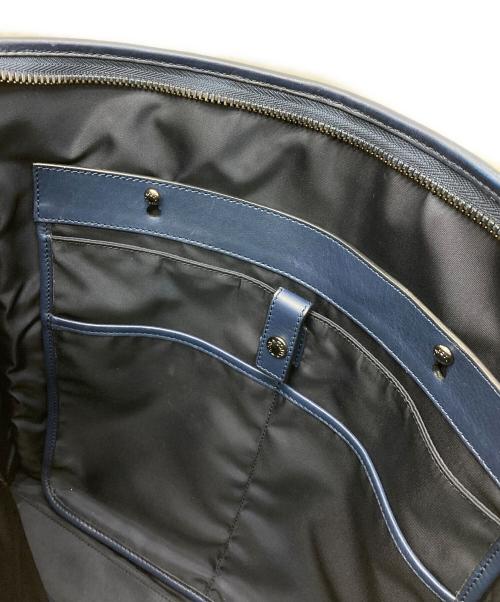 TOD'S（トッズ）TOD'S (トッズ) ダブルストライプトートバッグ ネイビーの古着・服飾アイテム