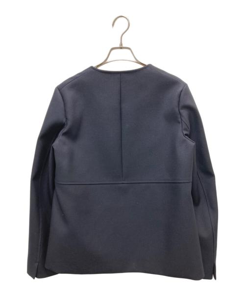JIL SANDER（ジルサンダー）JIL SANDER (ジルサンダー) ノーカラージャケット ネイビー サイズ:34の古着・服飾アイテム
