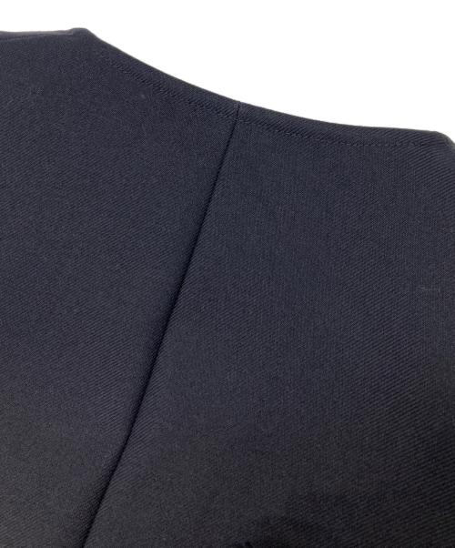 JIL SANDER（ジルサンダー）JIL SANDER (ジルサンダー) ノーカラージャケット ネイビー サイズ:34の古着・服飾アイテム
