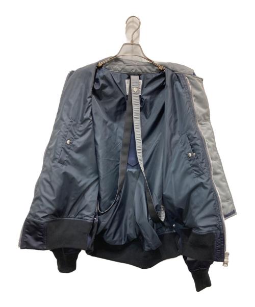 sacai（サカイ）sacai (サカイ) ナイロンツイルブルゾン グレー サイズ:3の古着・服飾アイテム