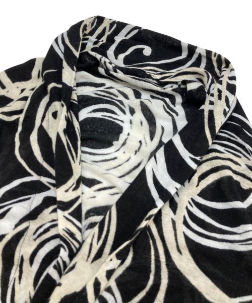 yohji yamamoto+noir（ヨウジヤマモトプリュスノアール）yohji yamamoto+noir (ヨウジヤマモトプリュスノアール) 総柄シャツ ブラック サイズ:2の古着・服飾アイテム
