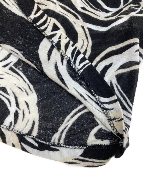 yohji yamamoto+noir（ヨウジヤマモトプリュスノアール）yohji yamamoto+noir (ヨウジヤマモトプリュスノアール) 総柄シャツ ブラック サイズ:2の古着・服飾アイテム