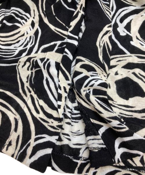 yohji yamamoto+noir（ヨウジヤマモトプリュスノアール）yohji yamamoto+noir (ヨウジヤマモトプリュスノアール) 総柄シャツ ブラック サイズ:2の古着・服飾アイテム
