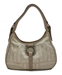 Salvatore Ferragamo（サルヴァトーレ フェラガモ）の古着「ガンチーニワンショルダーバッグ」｜ベージュ