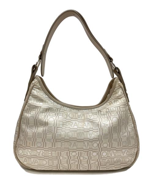 Salvatore Ferragamo（サルヴァトーレ フェラガモ）Salvatore Ferragamo (サルヴァトーレ フェラガモ) ガンチーニワンショルダーバッグ ベージュの古着・服飾アイテム