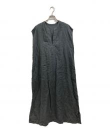 Demi-Luxe Beams（デミルクス ビームス）の古着「リネン リラックス カフタンワンピース」｜グレー
