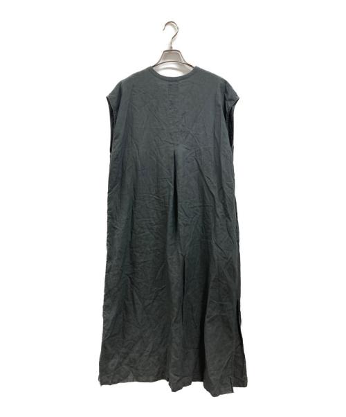 Demi-Luxe Beams（デミルクス ビームス）Demi-Luxe Beams (デミルクス ビームス) リネン リラックス カフタンワンピース グレー サイズ:38の古着・服飾アイテム
