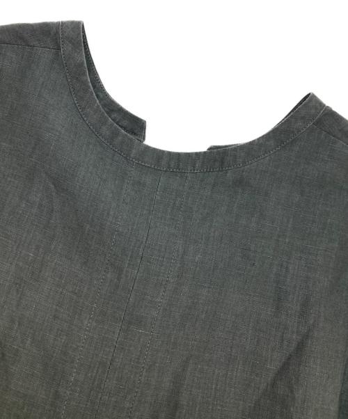 Demi-Luxe Beams（デミルクス ビームス）Demi-Luxe Beams (デミルクス ビームス) リネン リラックス カフタンワンピース グレー サイズ:38の古着・服飾アイテム