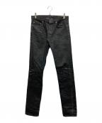 DIOR HOMMEディオール オム）の古着「ウォッシュ加工デニムパンツ」｜ブラック