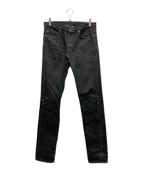 DIOR HOMME（ディオール オム）Dior Homme (ディオール オム) ウォッシュ加工デニムパンツ ブラック サイズ:31 (実寸参照)の古着・服飾アイテム
