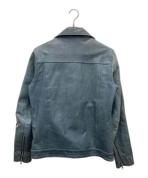 uniform experiment（ユニフォームエクスペリメント）uniform experiment (ユニフォームエクスペリメント) ダブルライダースジャケット ブルー サイズ:2の古着・服飾アイテム