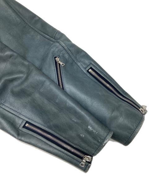 uniform experiment（ユニフォームエクスペリメント）uniform experiment (ユニフォームエクスペリメント) ダブルライダースジャケット ブルー サイズ:2の古着・服飾アイテム