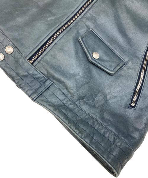 uniform experiment（ユニフォームエクスペリメント）uniform experiment (ユニフォームエクスペリメント) ダブルライダースジャケット ブルー サイズ:2の古着・服飾アイテム