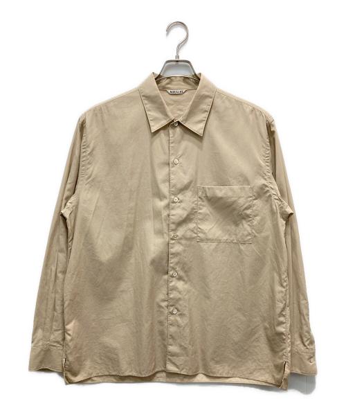 AURALEE（オーラリー）AURALEE (オーラリー) WASHED FINX TWILL BOX SHIRTS ベージュ サイズ:4の古着・服飾アイテム
