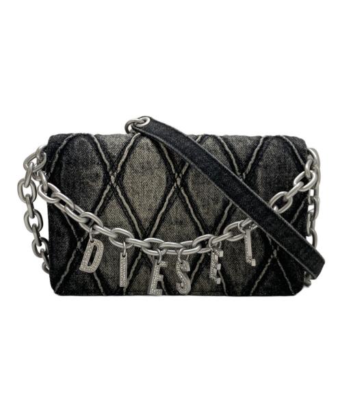 DIESEL（ディーゼル）DIESEL (ディーゼル) CHARM-D WALLET STRAP ブラックの古着・服飾アイテム
