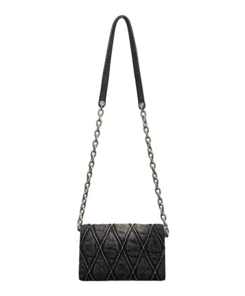 DIESEL（ディーゼル）DIESEL (ディーゼル) CHARM-D WALLET STRAP ブラックの古着・服飾アイテム