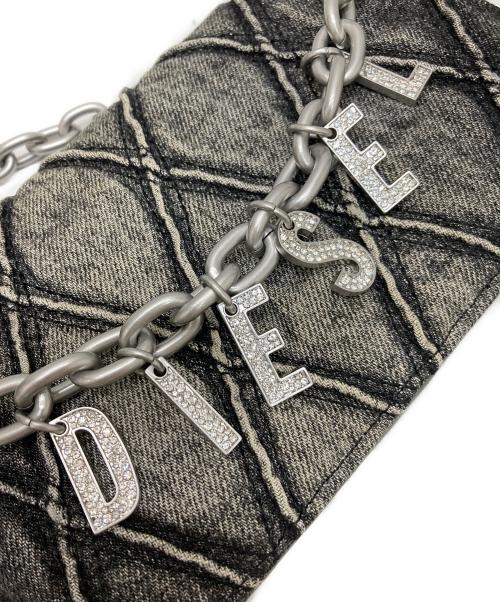 DIESEL（ディーゼル）DIESEL (ディーゼル) CHARM-D WALLET STRAP ブラックの古着・服飾アイテム