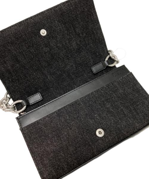 DIESEL（ディーゼル）DIESEL (ディーゼル) CHARM-D WALLET STRAP ブラックの古着・服飾アイテム