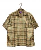 THE NORTHFACE PURPLELABELザ・ノースフェイス パープルレーベル）の古着「Madras Field H/S Shirt」｜ベージュ