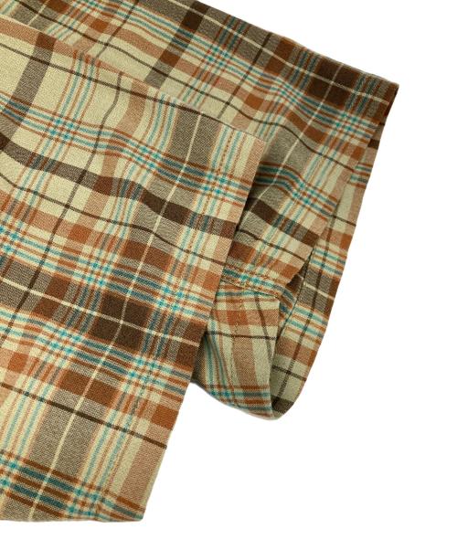 THE NORTHFACE PURPLELABEL（ザ・ノースフェイス パープルレーベル）THE NORTHFACE PURPLELABEL (ザ・ノースフェイス パープルレーベル) Madras Field H/S Shirt ベージュ サイズ:Lの古着・服飾アイテム