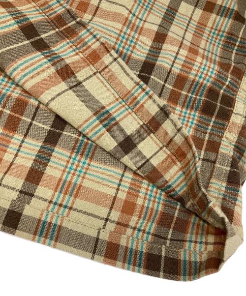 THE NORTHFACE PURPLELABEL（ザ・ノースフェイス パープルレーベル）THE NORTHFACE PURPLELABEL (ザ・ノースフェイス パープルレーベル) Madras Field H/S Shirt ベージュ サイズ:Lの古着・服飾アイテム