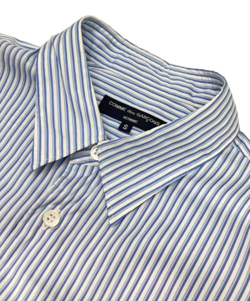 COMME des GARCONS HOMME（コムデギャルソン オム）COMME des GARCONS HOMME (コムデギャルソン オム) ストライプシャツ ブルー サイズ:Sの古着・服飾アイテム