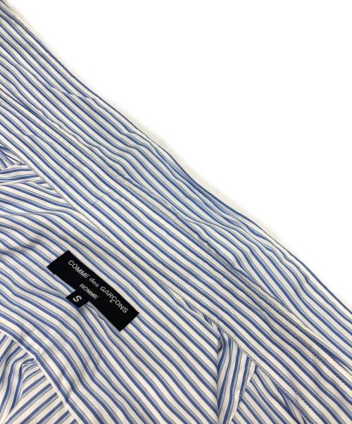 COMME des GARCONS HOMME（コムデギャルソン オム）COMME des GARCONS HOMME (コムデギャルソン オム) ストライプシャツ ブルー サイズ:Sの古着・服飾アイテム
