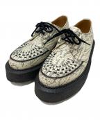 GEORGE COX×ROCK SHOES COMPANYジョージコックス×）の古着「レザーソールレザーシューズ」｜アイボリー×ブラック