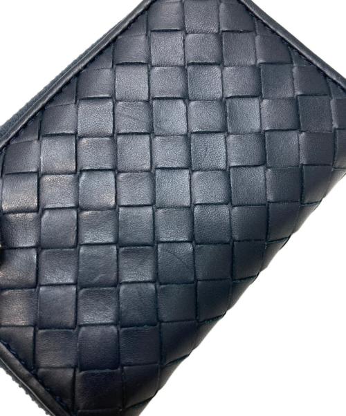 BOTTEGA VENETA（ボッテガベネタ）BOTTEGA VENETA (ボッテガベネタ) イントレチャートコインケース ネイビーの古着・服飾アイテム