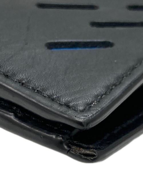 BOTTEGA VENETA（ボッテガベネタ）BOTTEGA VENETA (ボッテガベネタ) レザーパンチングウォレット ブラックの古着・服飾アイテム