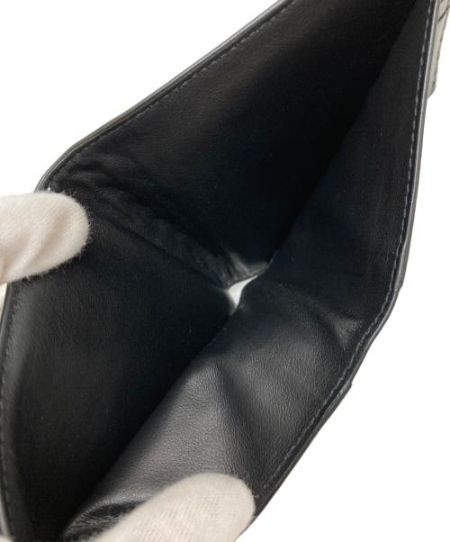 BOTTEGA VENETA（ボッテガベネタ）BOTTEGA VENETA (ボッテガベネタ) レザーパンチングウォレット ブラックの古着・服飾アイテム