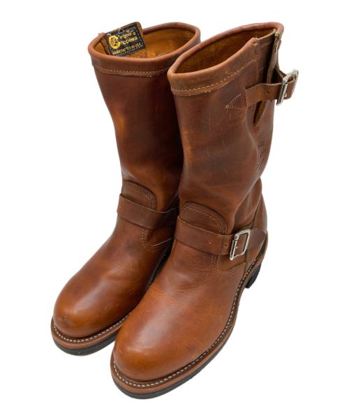 CHIPPEWA（チペワ）CHIPPEWA (チペワ) スティールトゥエンジニア ブラウン サイズ:24.4の古着・服飾アイテム