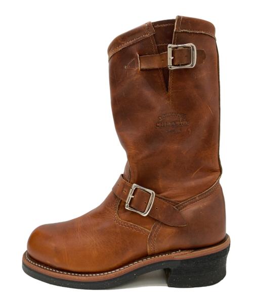 CHIPPEWA（チペワ）CHIPPEWA (チペワ) スティールトゥエンジニア ブラウン サイズ:24.4の古着・服飾アイテム