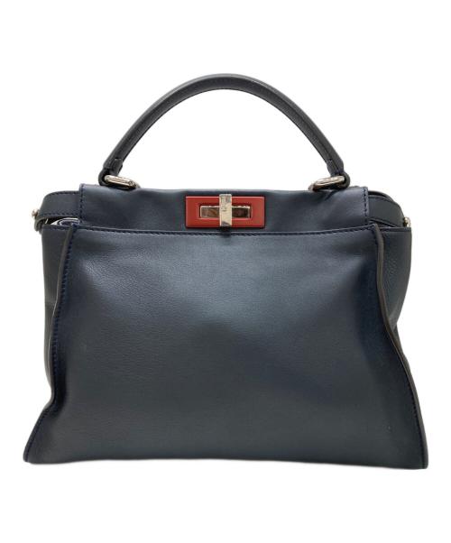 FENDI（フェンディ）FENDI (フェンディ) ワンハンドバッグ ネイビーの古着・服飾アイテム