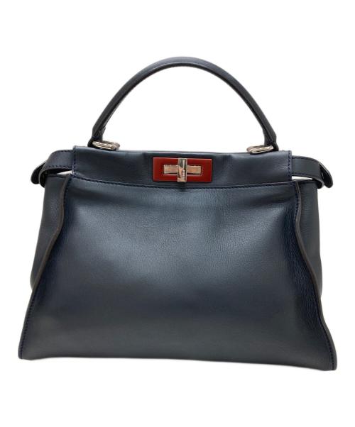 FENDI（フェンディ）FENDI (フェンディ) ワンハンドバッグ ネイビーの古着・服飾アイテム