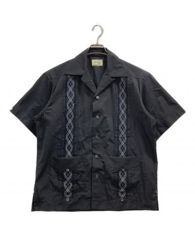 中古・古着通販】Schott (ショット) BRAID CUBA SHIRT ブラック サイズ