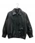 ITEMS URBAN RESEARCH（アイテムズ アーバンリサーチ）の古着「ラムレザーZIP UP ジャケット」｜ブラック