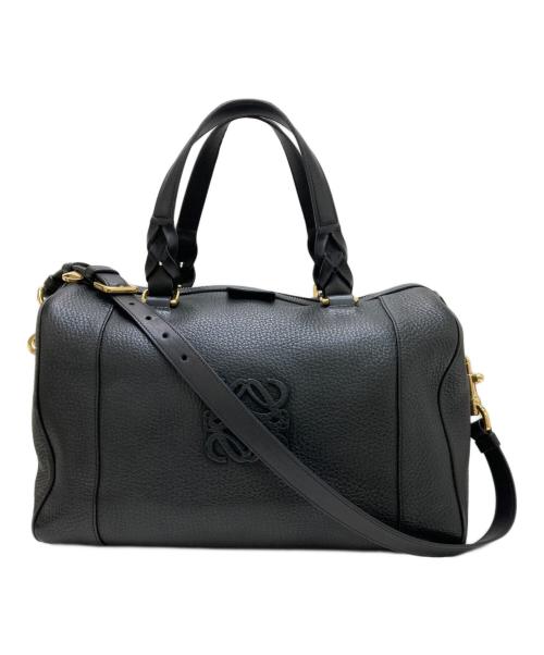 LOEWE（ロエベ）LOEWE (ロエベ) アナグラムボストンバッグ ブラックの古着・服飾アイテム