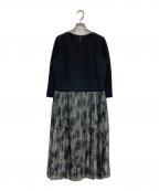 Leilianレリアン）の古着「ドッキングワンピース」｜ブラック