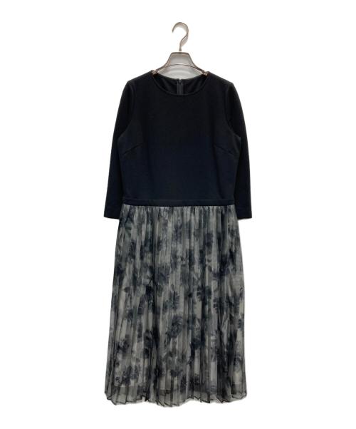 Leilian（レリアン）LEILIAN (レリアン) ドッキングワンピース ブラック サイズ:7の古着・服飾アイテム