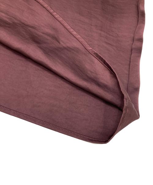 sahara（サハラ）sahara (サハラ) Sheer Jacquard Docking Dress ワインレッド サイズ:不明（実寸参照）の古着・服飾アイテム