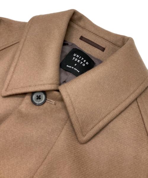 UNITED TOKYO（ユナイテッドトーキョー）UNITED TOKYO (ユナイテッドトーキョー) 超撥水スーパー140S ステンカラーコート ブラウン サイズ:2の古着・服飾アイテム