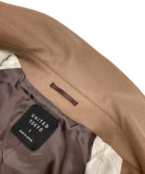 UNITED TOKYO（ユナイテッドトーキョー）UNITED TOKYO (ユナイテッドトーキョー) 超撥水スーパー140S ステンカラーコート ブラウン サイズ:2の古着・服飾アイテム